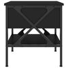 vidaXL Bedside Table Black 40x42x45 cm Engineered Wood