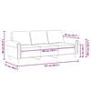 vidaXL 3-Seater Sofa Light Grey 180 cm Velvet