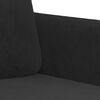 vidaXL 2-Seater Sofa Black 140 cm Velvet