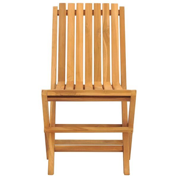 vidaXL Folding Garden Chairs 8 pcs 47x47x89 cm Solid Wood Teak
