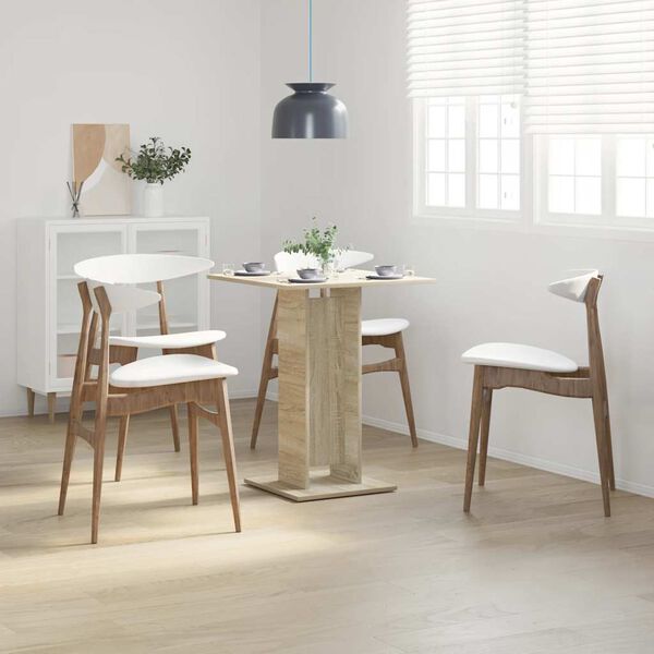 vidaXL Bistro Table Sonoma Oak 60x60x75 cm Engineered Wood