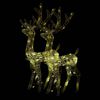 vidaXL Acrylic Reindeer Christmas Decorations 2 pcs 120 cm Warm White