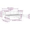vidaXL Pull-out Day Bed without Mattress Solid Wood Pine 2x(90x190) cm