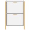 vidaXL Shoe Cabinet White 57.5x33x80 cm Engineered Wood
