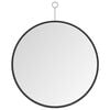 vidaXL Hanging Mirror with Hook Black 50 cm