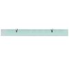 vidaXL Floating Shelves 2 pcs Glass 100x10 cm 8 mm