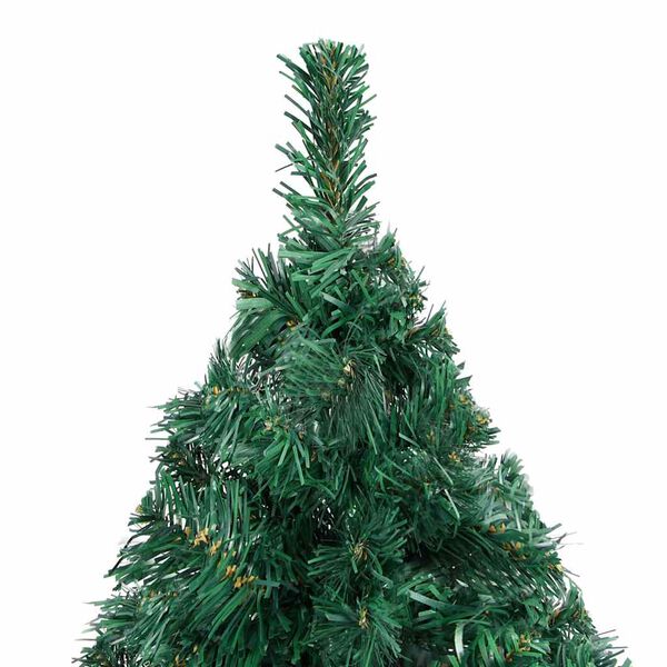 vidaXL Artificial Pre-lit Christmas Tree with Ball Set Green 120 cm PVC