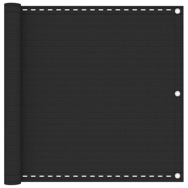 vidaXL Balcony Screen HDPE 90x400 cm Anthracite