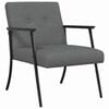 vidaXL Armchair Dark Grey Fabric