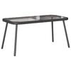 vidaXL Coffee Table Black 90 x 45 x 43 cm Poly Rattan