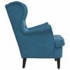 vidaXL Armchair Blue Velvet