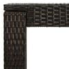 vidaXL Garden Bar Table Brown 60.5x60.5x110.5 cm Poly Rattan