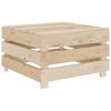 vidaXL 2 Piece Garden Pallet Lounge Set Wood