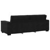 vidaXL 3-Seater Sofa Black 220x78x84 cm Velvet