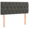 vidaXL LED Headboard Dark Grey 100 cm Velvet