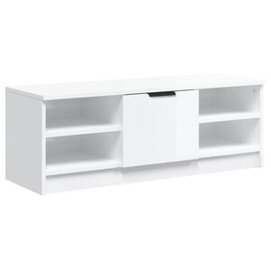 vidaXL TV Cabinet High Gloss White 102x35.5x36.5 cm Engineered Wood