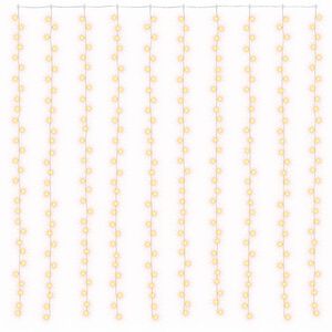 vidaXL Curtain Fairy Light | Warm white | Plastic | Large | Curtain Fairy Light