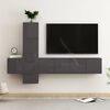 vidaXL 5 Piece TV Cabinet Set High Gloss Grey Engineered Wood