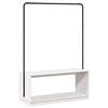 vidaXL Clothes Rack with Storage White and Black 113 x 40 x 157.5 cm
