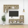 vidaXL Wall Cabinet Sonoma Oak 37x37x37 cm Engineered Wood