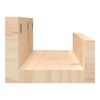 vidaXL Wall Shelves 2 pcs 50x12x9 cm Solid Wood Pine