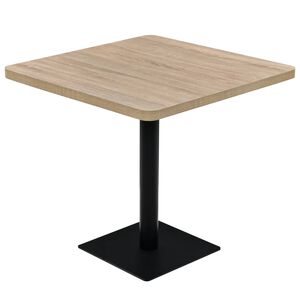 vidaXL Dining Table | Oak | MDF | 80x80x75 cm | Bistro Table | Square