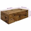 vidaXL Coffee Table 90x50x30 cm Genuine Teak Brown