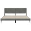 vidaXL Bed Frame with Headboard Dark Grey 180 x 200 cm Velvet