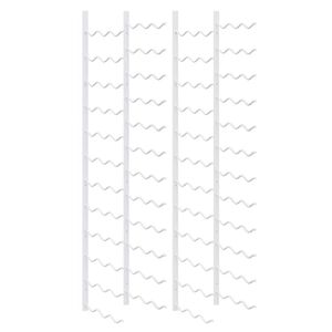 vidaXL Wall Mounted Wine Rack for 36 Bottles 2 pcs White Iron