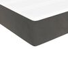 vidaXL Box Spring Bed with Mattress Dark Grey 153x203 cm Queen Size Velvet