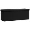 vidaXL Storage Bench Foldable Black PVC