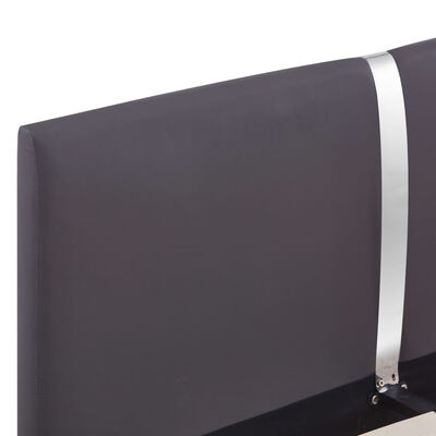 vidaXL Bed Frame Grey Faux Leather King Single Size