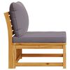 vidaXL Garden Sofa with Cushions Solid Wood Acacia