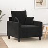vidaXL Sofa Chair Black 60 cm Velvet