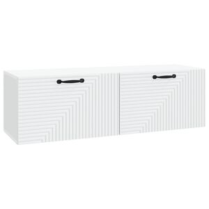 vidaXL Wall-Mounted TV Cabinet White 98 x 31 x 30 cm Engineered Wood