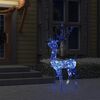 vidaXL Acrylic Reindeer Christmas Decoration 140 LEDs 120cm Blue