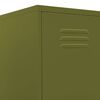 vidaXL Locker Cabinet Olive Green 35x46x180 cm Steel