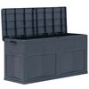 vidaXL Garden Storage Box 320 L Black