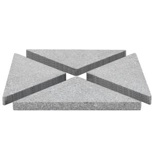 vidaXL Parasol Base Weight | Grey | Granite | Large | Heavyweight Support