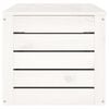 vidaXL Storage Box White 109x36.5x33 cm Solid Wood Pine