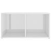 vidaXL TV Cabinets 2 pcs High Gloss White 72x35x36.5 cm Engineered Wood