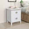 vidaXL Nightstand 2 pcs with 2 Drawers White