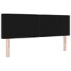 vidaXL Headboard with Headboard Black 160 cm Faux Leather