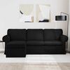vidaXL Sofa Black Overall dimensions: 215 x 138 x 80 cm (W x D x H)