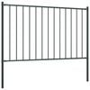 vidaXL Fence Panel Woerden with Posts Steel 1.7x1 m Anthracite