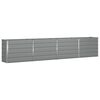 vidaXL Planter Light Grey 385 x 50 x 75 cm Galvanised Steel