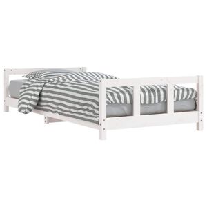 vidaXL Kids Bed Frame White 90x190 cm Solid Wood Pine