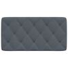 vidaXL Headboard Cushion Dark Grey 107 cm King Single Velvet