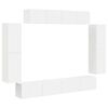 vidaXL TV Cabinet 8 pcs White