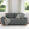 vidaXL Loveseat Sofa Dark Grey 180x77x82 cm Fabric